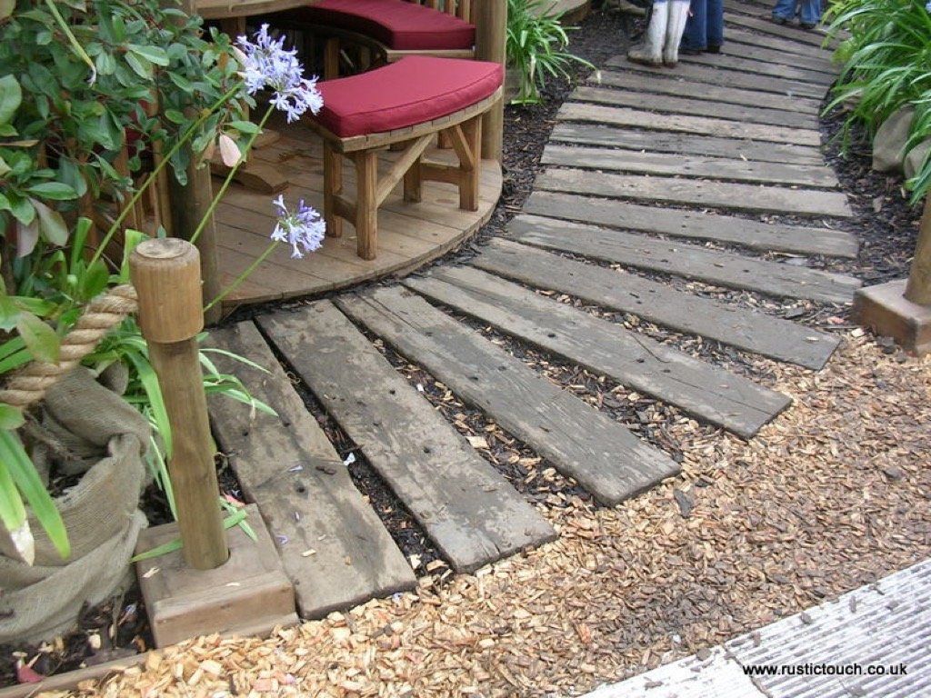 railway sleeper path