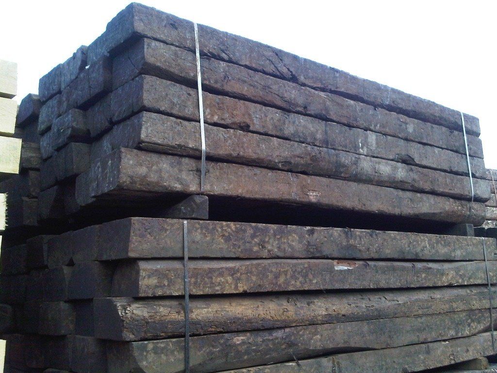 oak railway sleepers