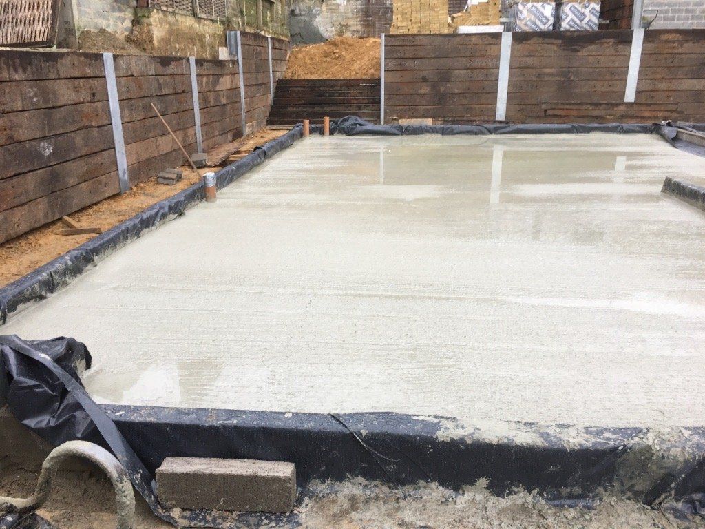 railway sleeper wall