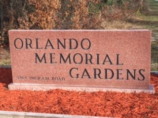 Orlando Memorial Gardens Front Sign