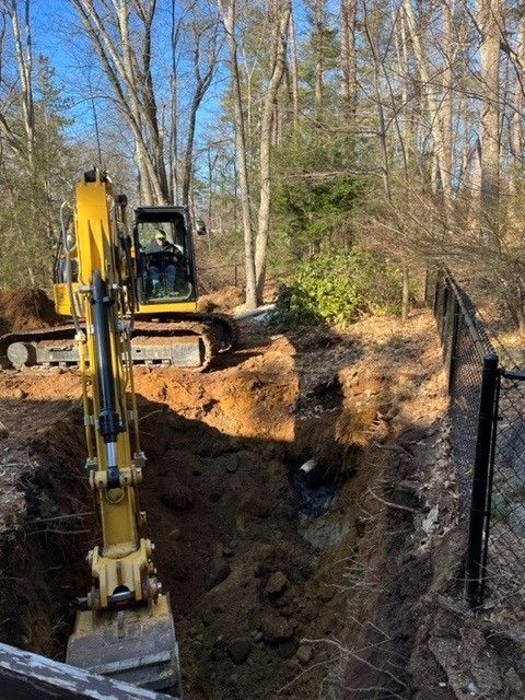Plastic Septic Tank Installing — Andover, MA — Bateson Enterprises