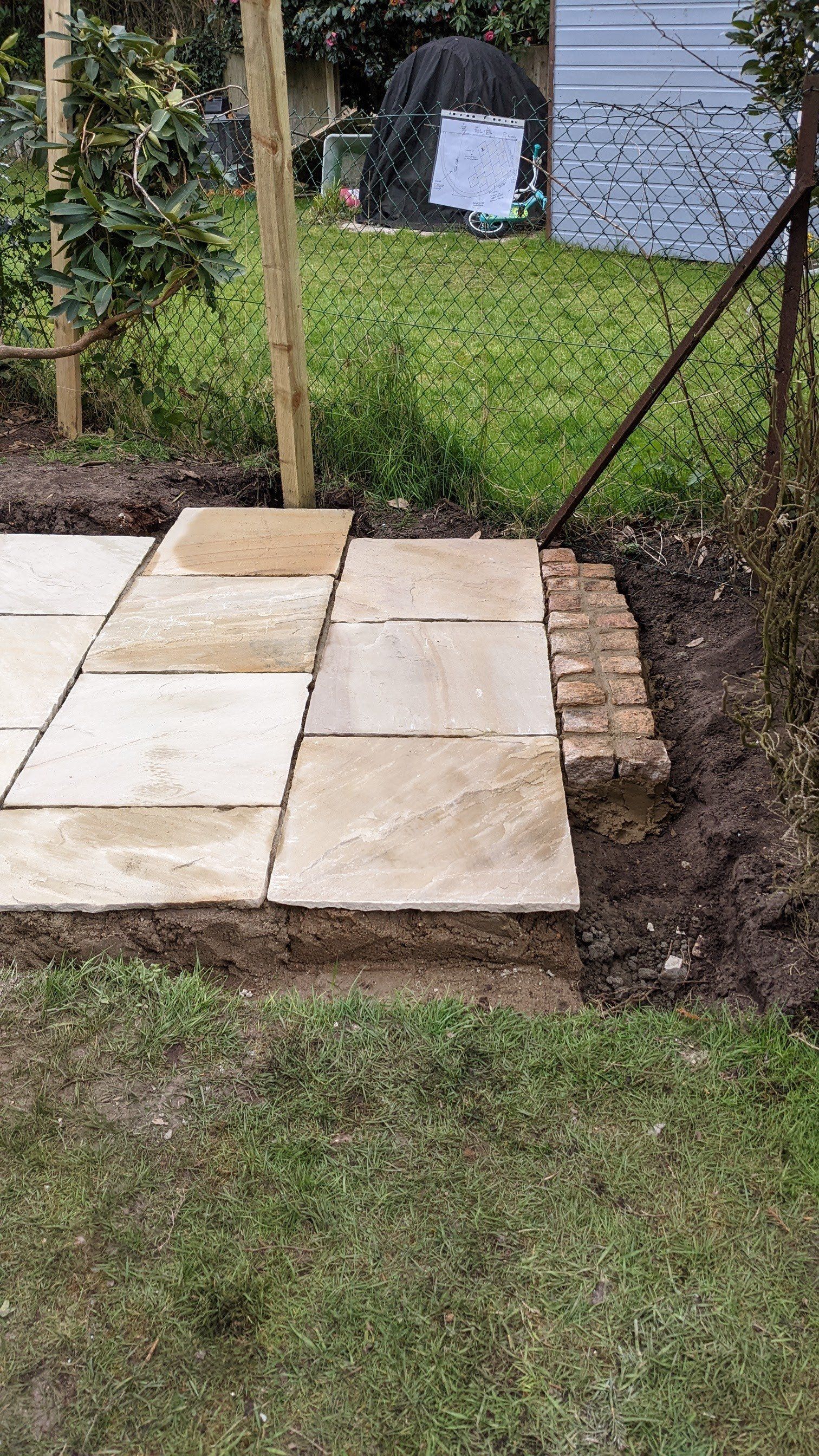 New patio for gardens in Surrey