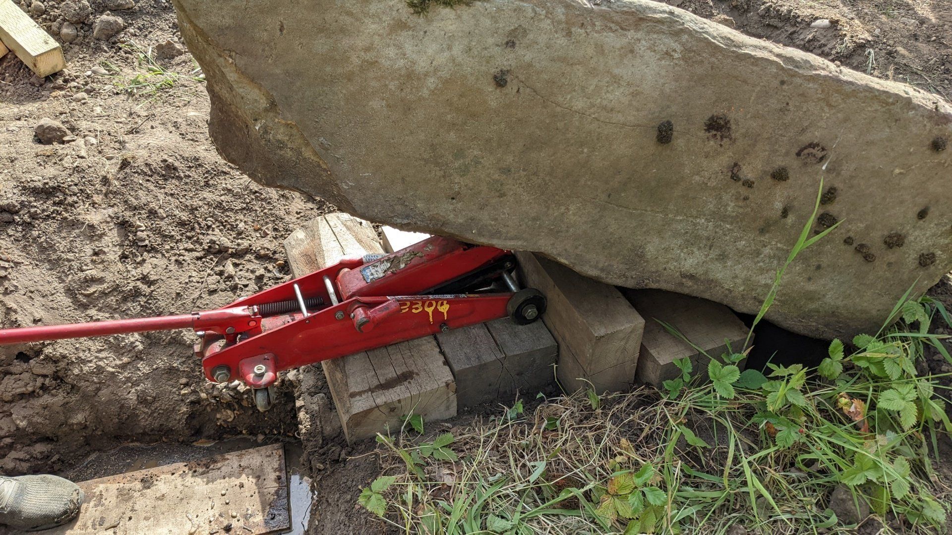 Hard landscaping, rockery and turf