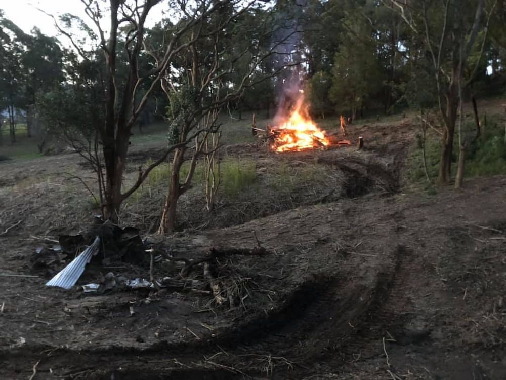 Fire and Dry Brush in the Woods — BeCivil in Tomerong, NSW