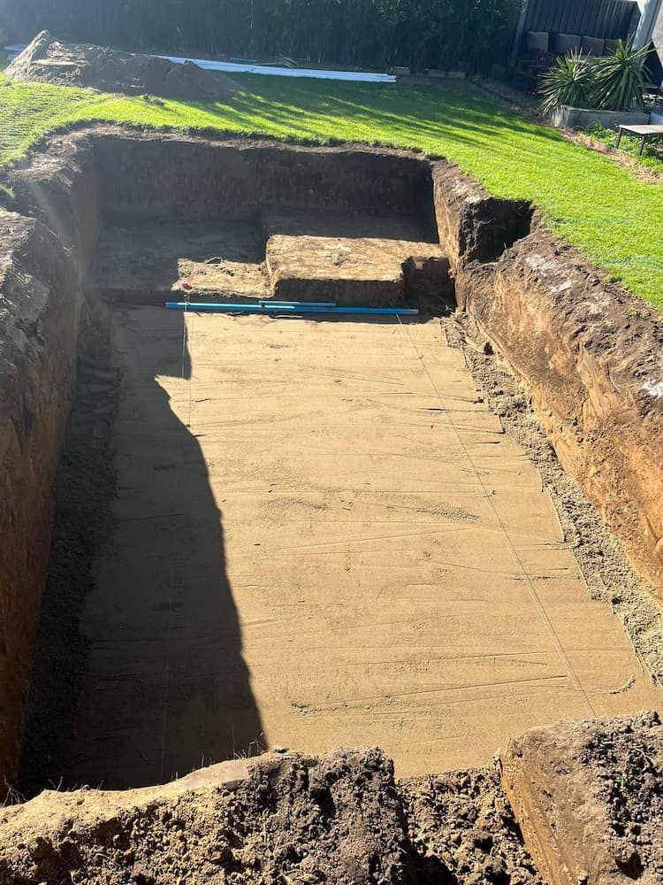 A Swimming Pool is Being Built in a Backyard — BeCivil in Tomerong, NSW