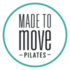 A logo for a pilates studio called made to move pilates.