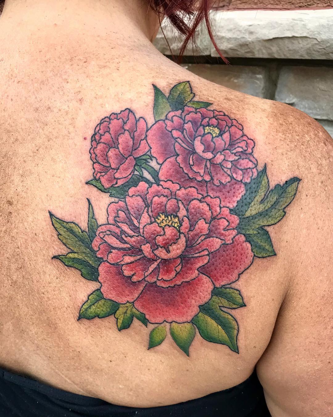 Floral Tattoo by Jess Alther at Black Gold Tattoo Co in Edmonton Alberta Canada
