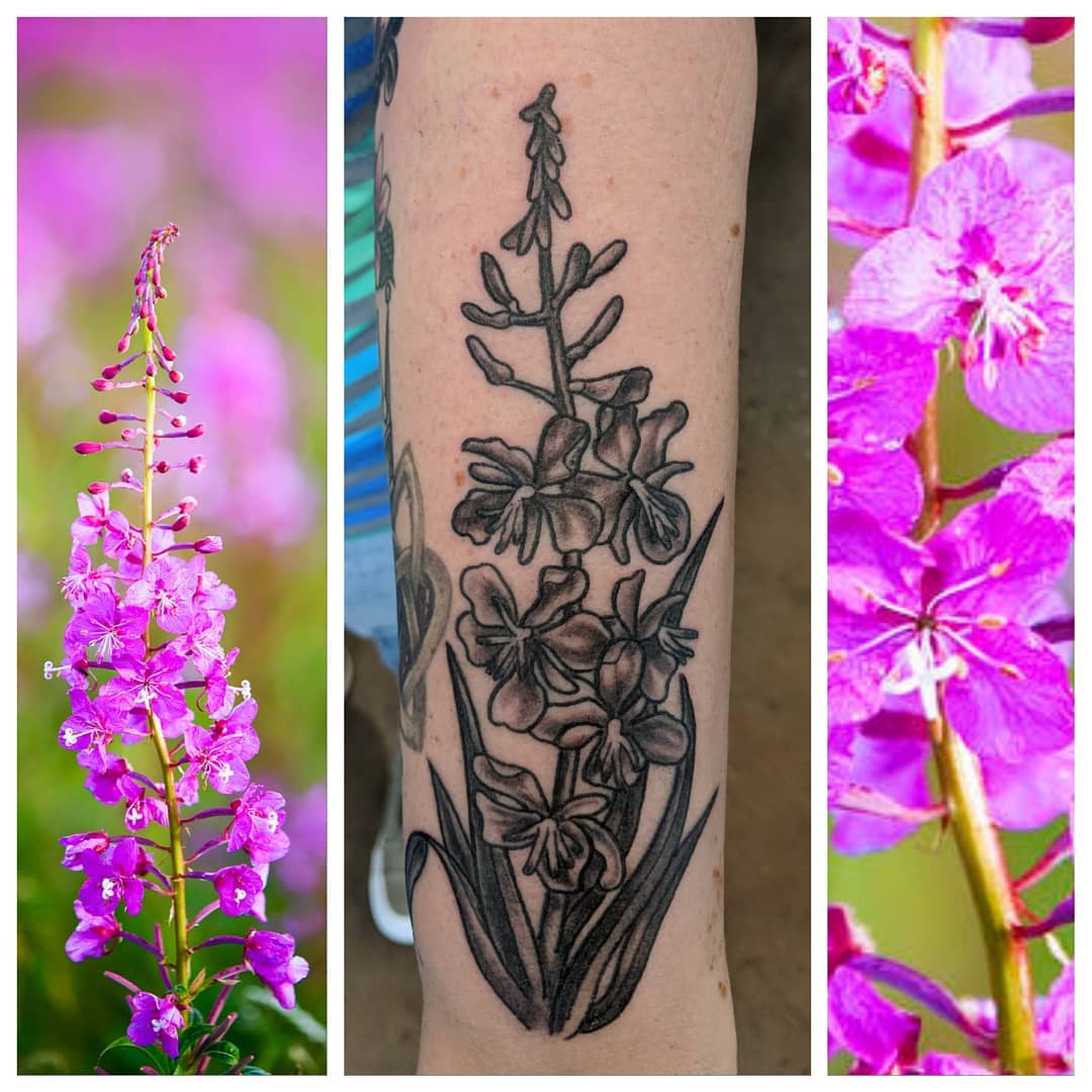 Floral Tattoo by Sheila Anderson at Crimson Empire Tattoo in Edmonton Alberta Canada