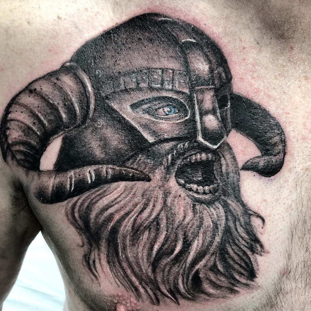 Viking Tattoo by Steve Hayes at Black Gold Tattoo Co in Edmonton Alberta Canada
