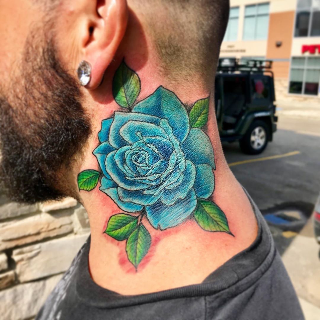 Rose Tattoo by Jess Alther at Black Gold Tattoo Co in Edmonton Alberta Canada