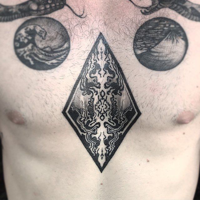 Ornamental Tattoo by Amber Strange at Black Gold Tattoo Co in Edmonton Alberta Canada
