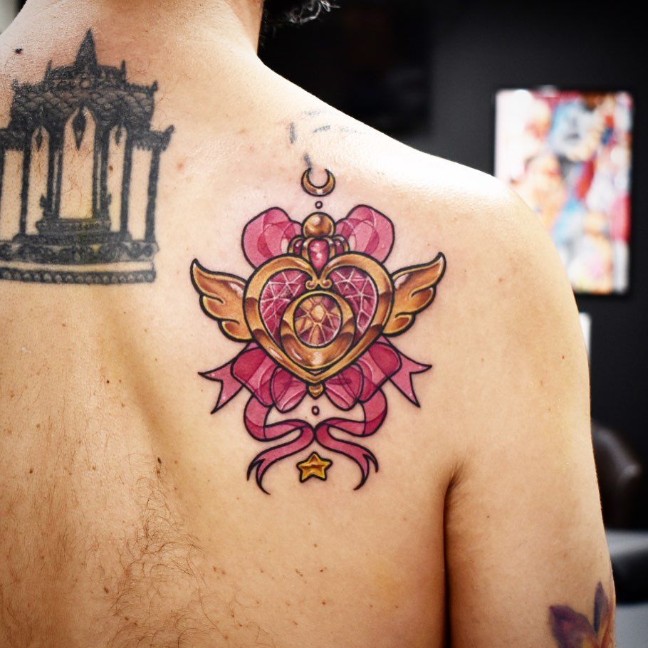 Sailor Moon Tattoo by Amber Strange at Black Gold Tattoo Co in Edmonton Alberta Canada