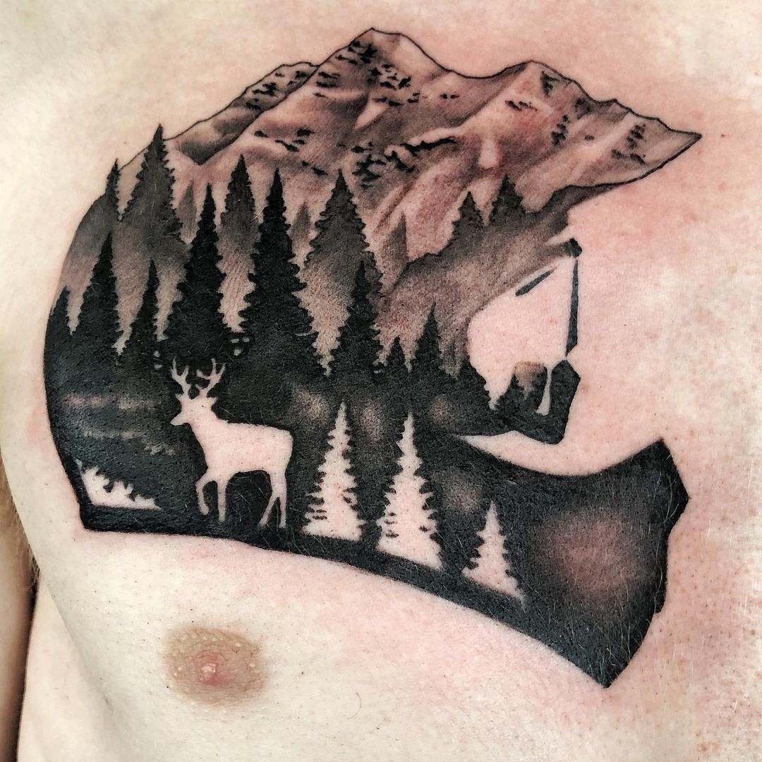 Wildlife Tattoo by Chad Lavers at Crimson Empire Tattoo in Edmonton Alberta Canada