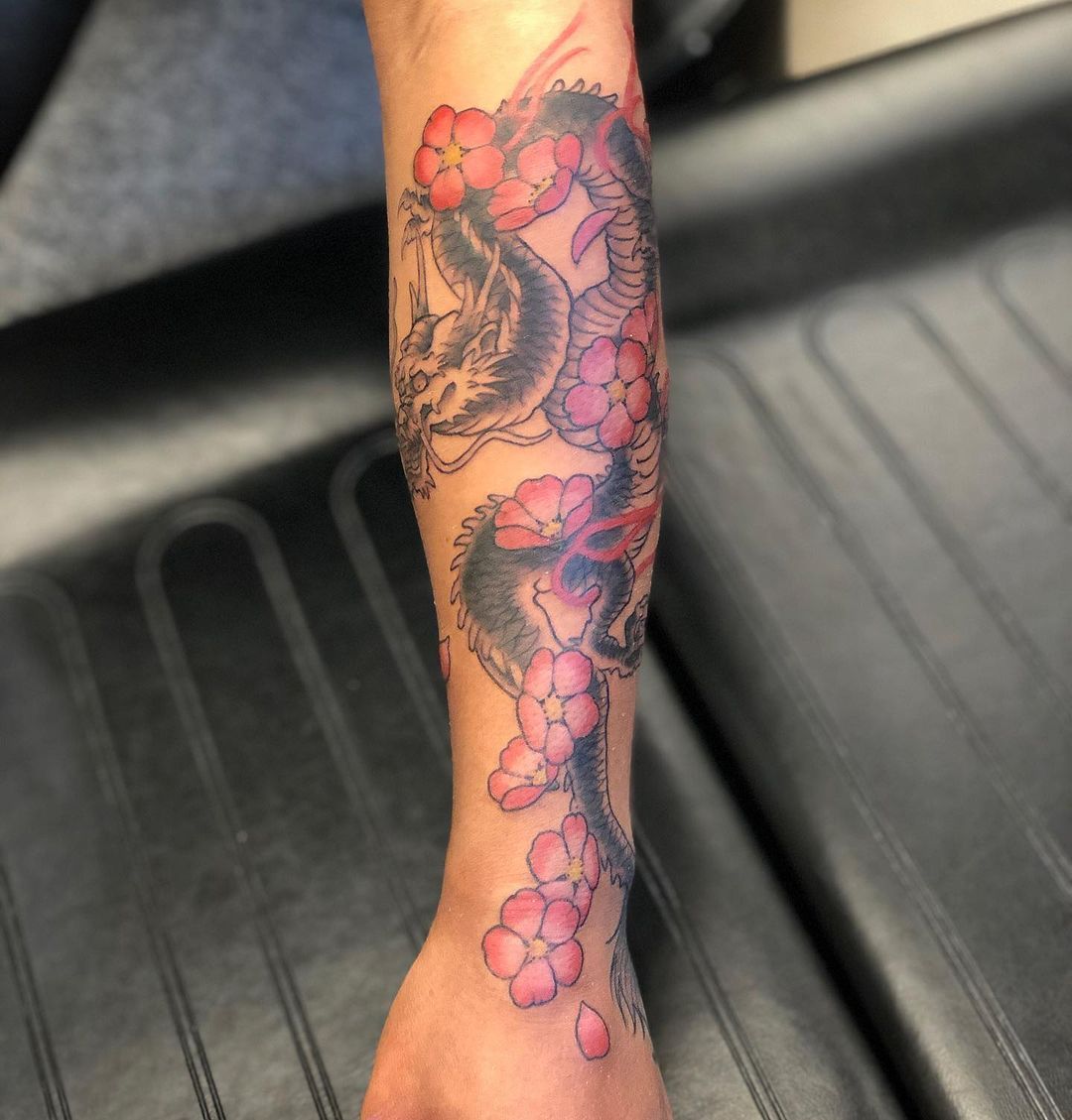 Dragon Tattoo by Curt Semeniuk at Crimson Empire Tattoo in Edmonton Alberta Canada