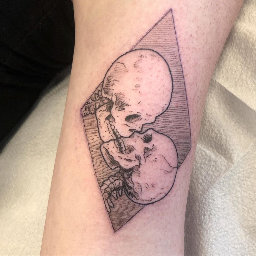 Skulls Tattoo by Vanessa Spezowka at Crimson Empire Tattoo in Edmonton Alberta Canada
