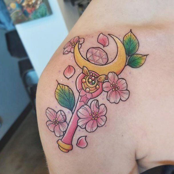 Sailor Moon Tattoo by Vanessa Spezowka at Crimson Empire Tattoo in Edmonton Alberta Canada