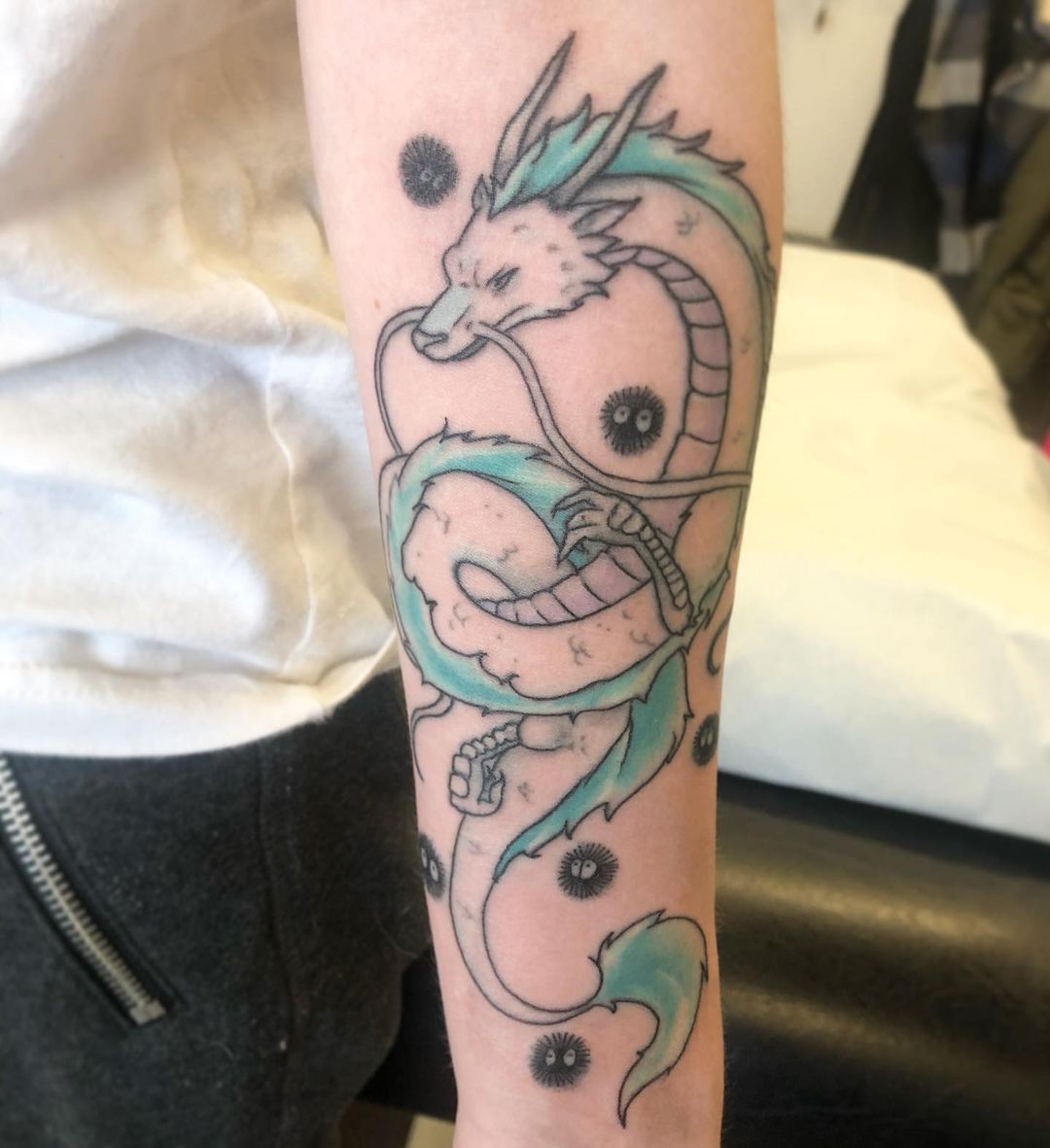 Dragon Tattoo by Vanessa Spezowka at Crimson Empire Tattoo in Edmonton Alberta Canada