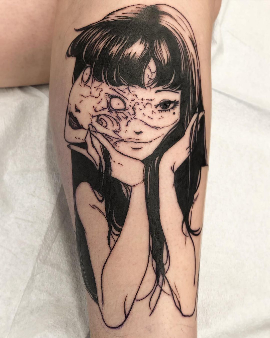 Tomie Tattoo by Vanessa Spezowka at Crimson Empire Tattoo in Edmonton Alberta Canada