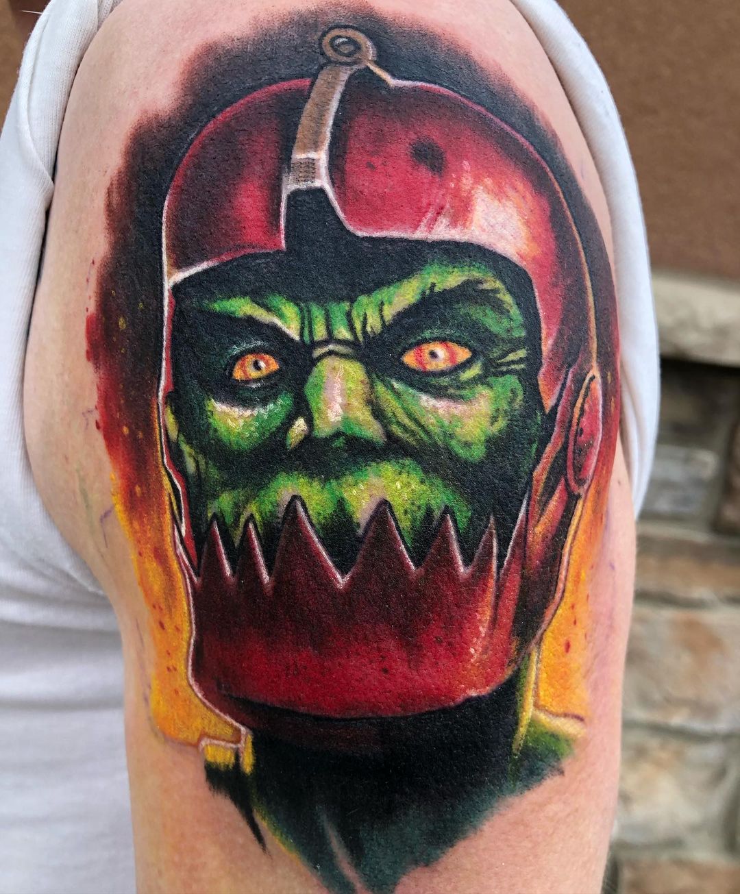 Trapjaw Tattoo by Chris Labrenz at Black Gold Tattoo Co in Edmonton Alberta Canada