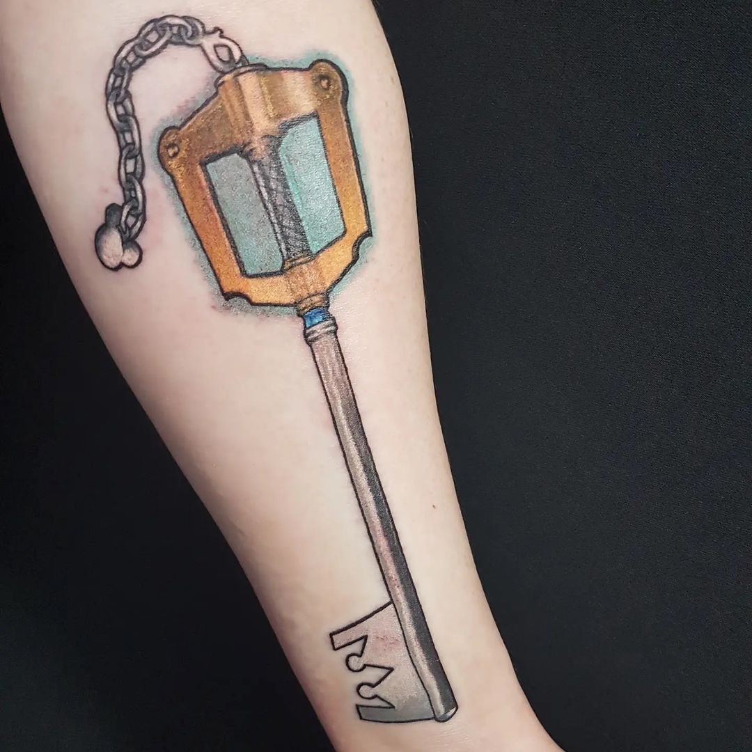 Keyblade (Kingdom Hearts) Tattoo by Wen at Crimson Empire Tattoo in Edmonton Alberta Canada