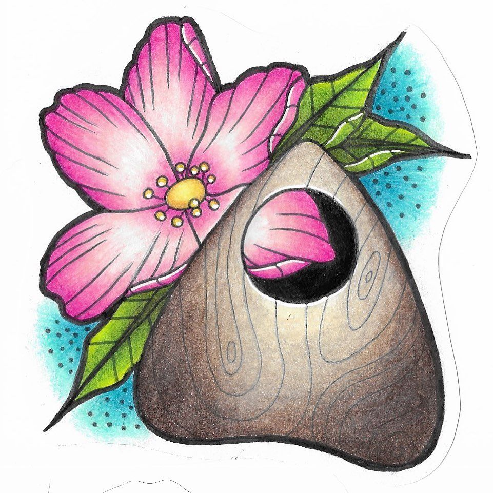 Planchette Inspired Drawing by Wen at Crimson Empire Tattoo in Edmonton Alberta Canada