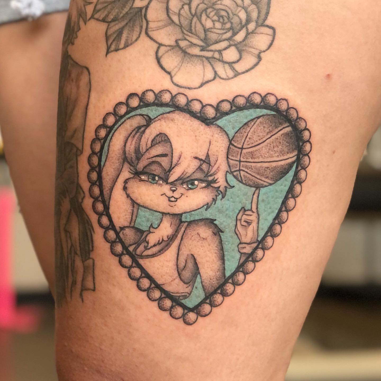 Lola Bunny Tattoo by Vanessa Spezowka at Crimson Empire Tattoo in Edmonton Alberta Canada