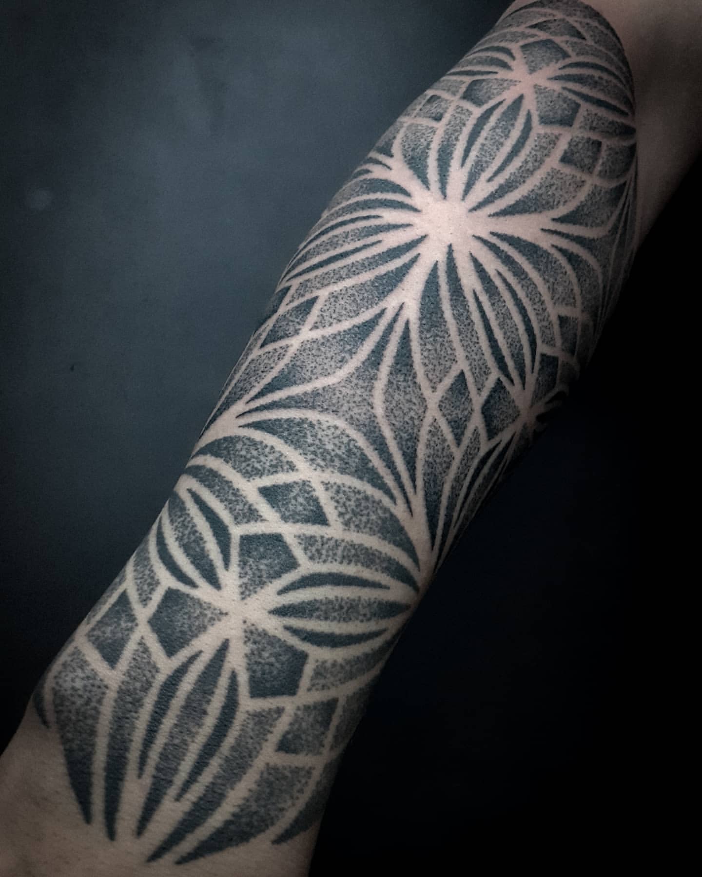 Geometric Dotwork Tattoo by Lex at Black Gold Tattoo Co in Edmonton Alberta Canada