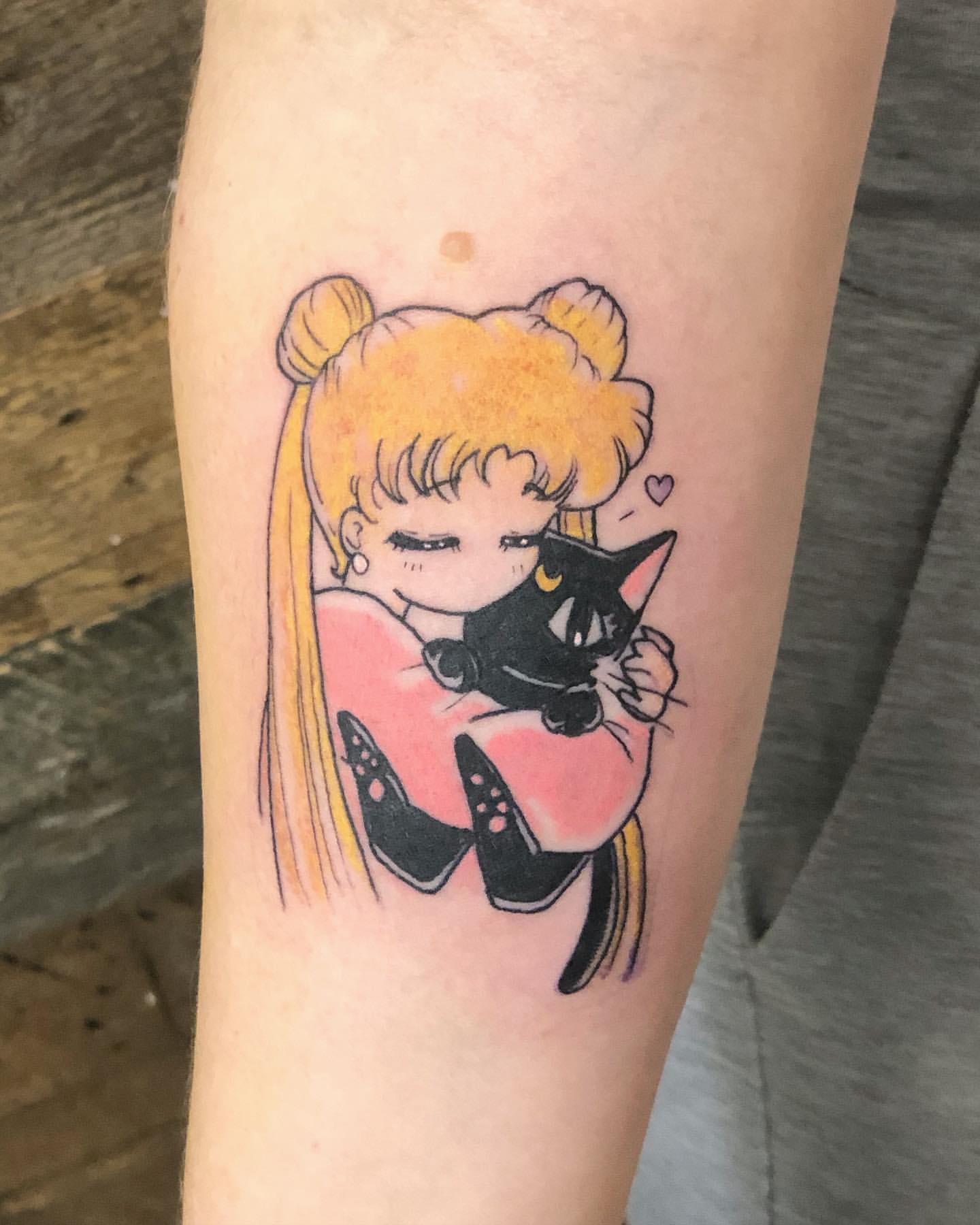 Sailor Moon Tattoo by Vanessa Spezowka at Crimson Empire Tattoo in Edmonton Alberta Canada
