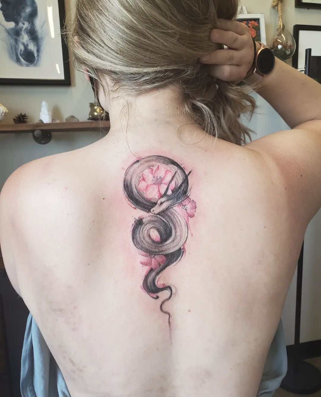 Dragon Tattoo by Adrienne Alexander at Crimson Empire Tattoo in Edmonton Alberta Canada