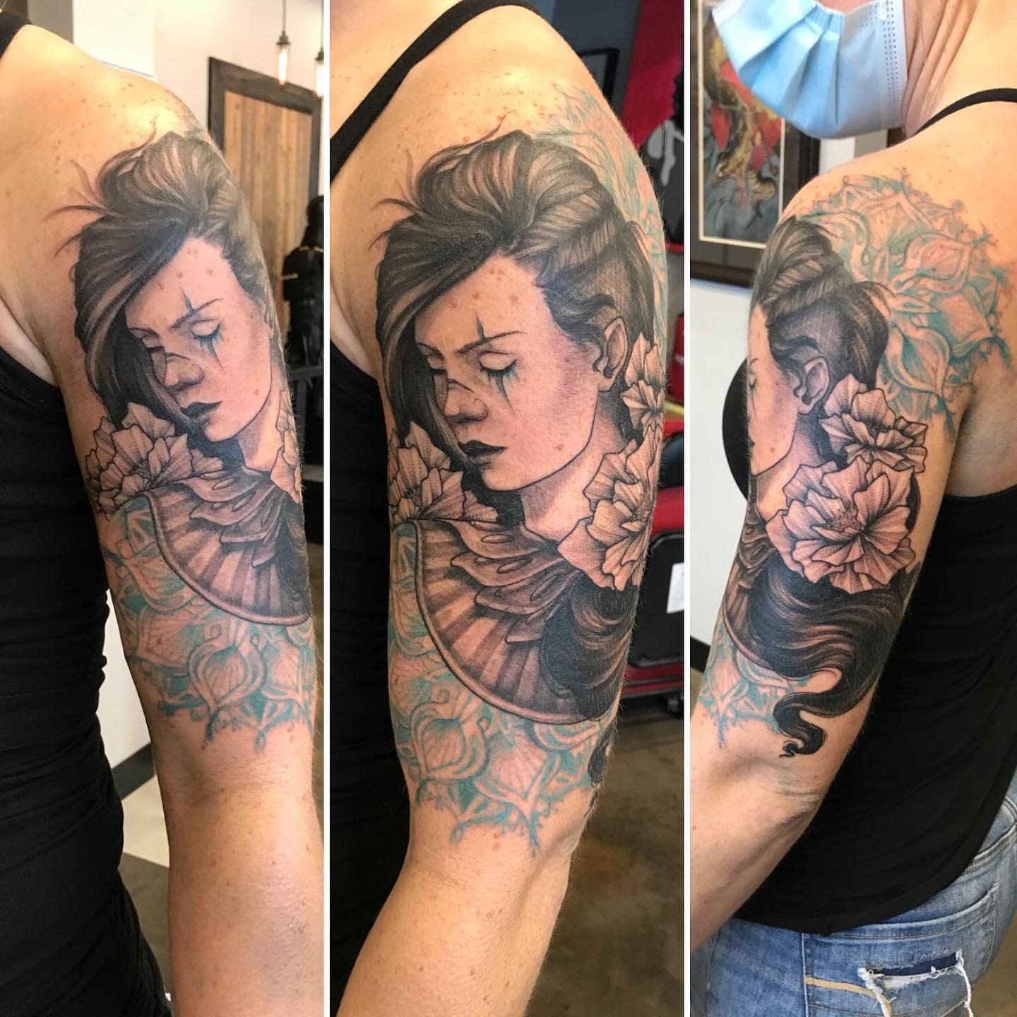 Warrior Woman Tattoo by Adrienne Alexander at Crimson Empire Tattoo in Edmonton Alberta Canada