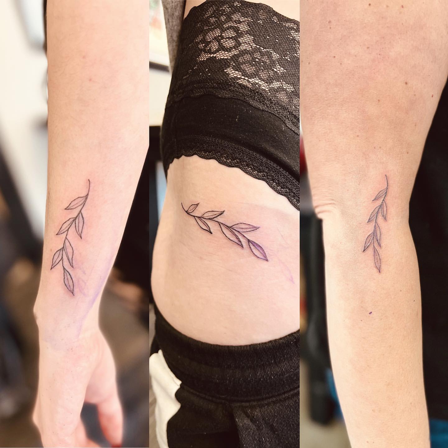 Foliage Tattoo by Vinny Nguyen at Crimson Empire Tattoo in Edmonton Alberta Canada