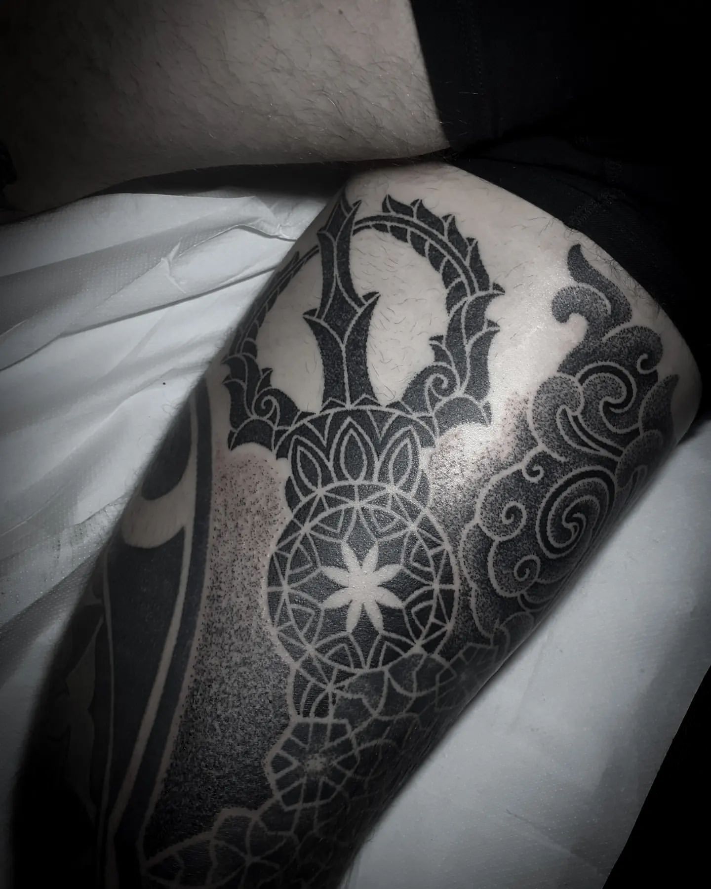 Geometric Dotwork Tattoo by Lex at Black Gold Tattoo Co in Edmonton Alberta Canada