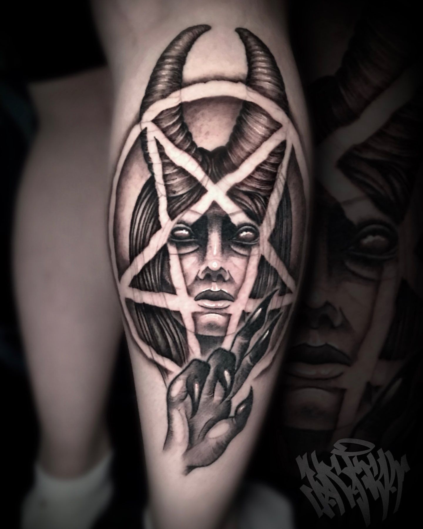 Lilith Tattoo by Jackson Sukhov at Black Gold Tattoo Co in Edmonton Alberta Canada