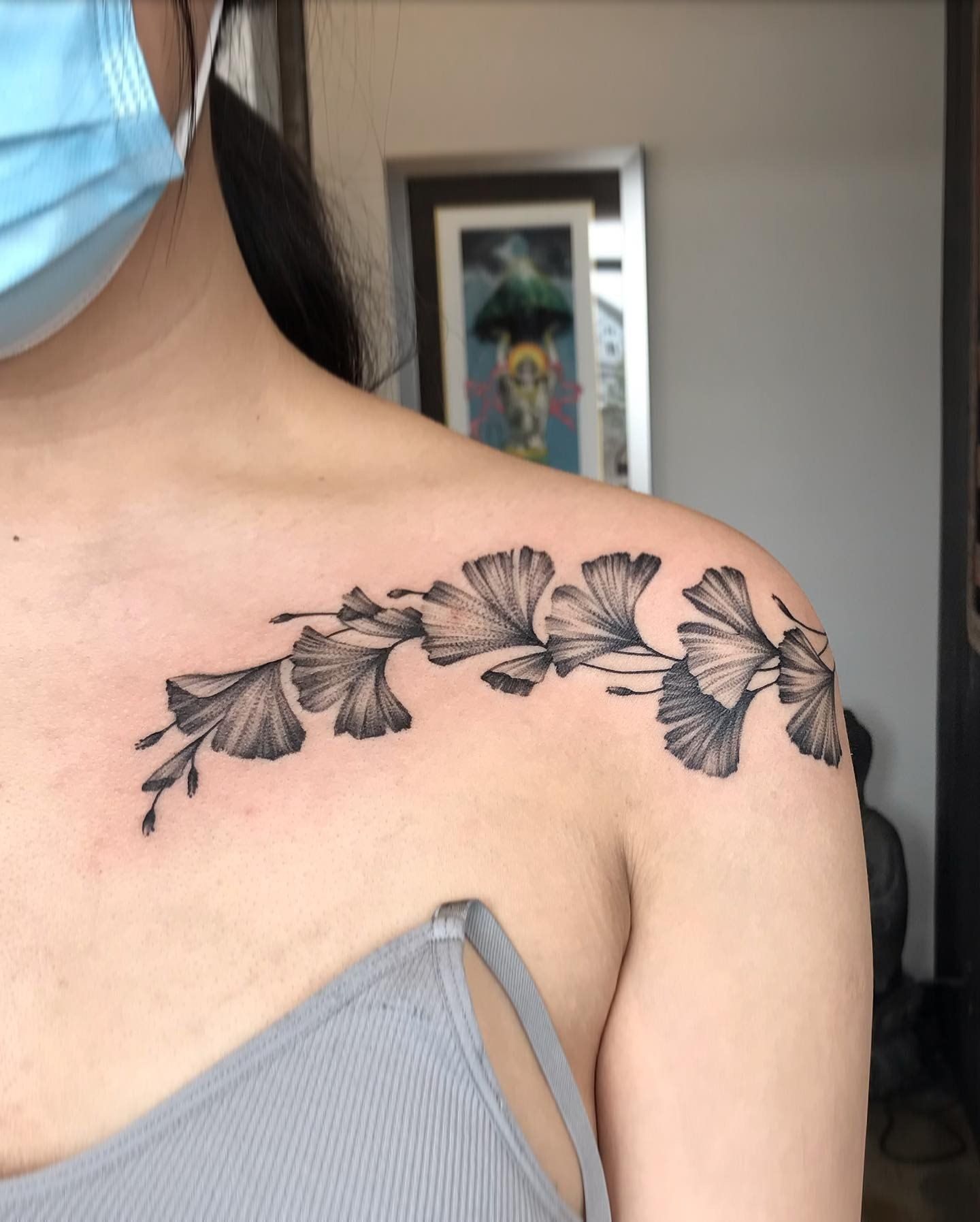 Floral Tattoo Adrienne Alexander at Crimson Empire Tattoo in Edmonton Alberta Canada