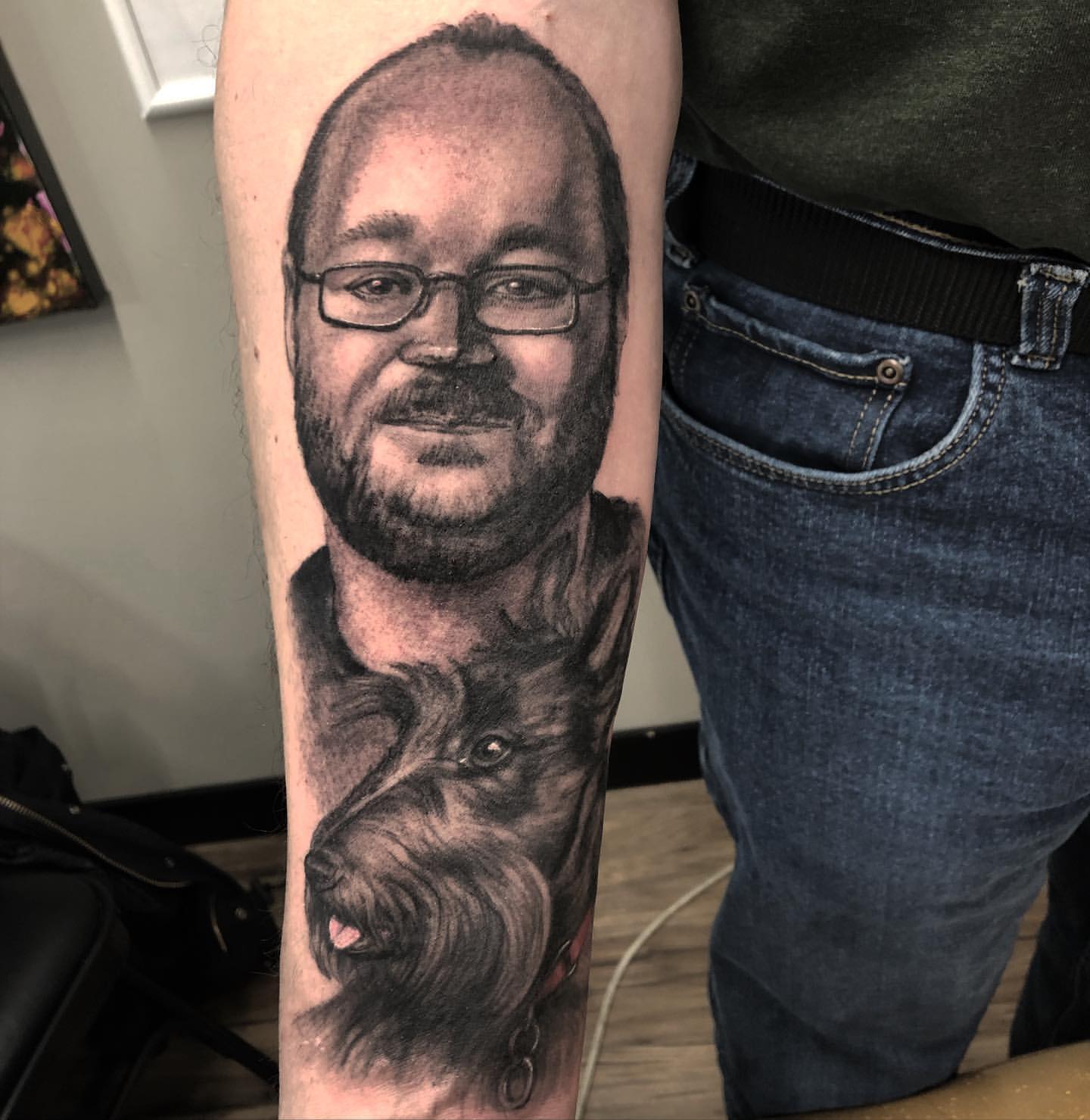 Portrait Tattoo by Steve Hayes at Black Gold Tattoo Co in Edmonton Alberta Canada