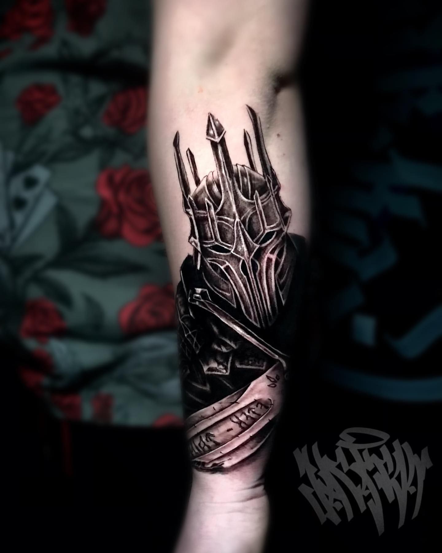 Lord of the Rings Tattoo by Jackson Sukhov at Black Gold Tattoo Co in Edmonton Alberta Canada