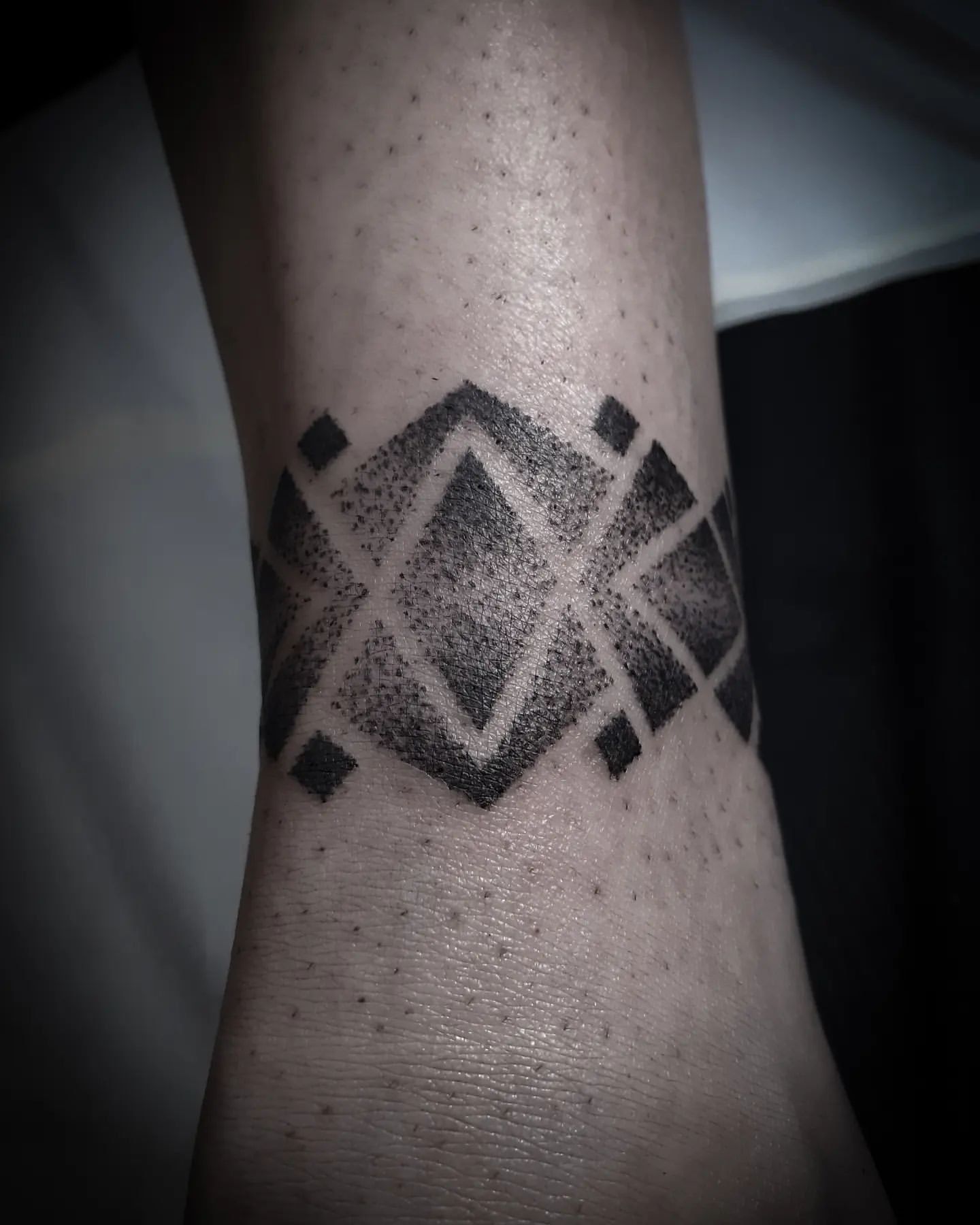 Geometric Dotwork Tattoo by Lex at Black Gold Tattoo Co in Edmonton Alberta Canada