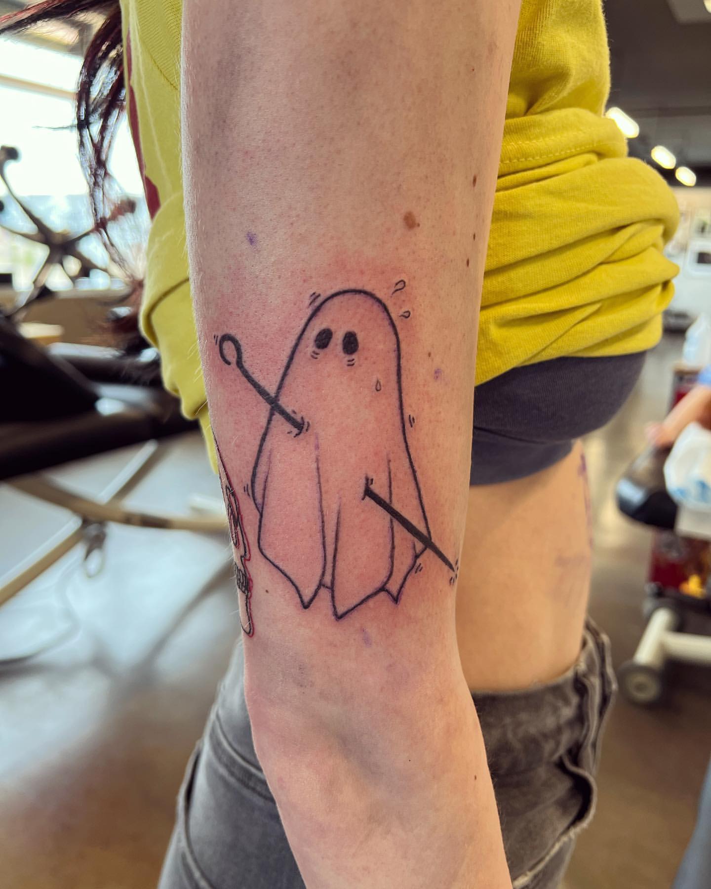 Impaled Ghost Tattoo by Vinny Nguyen at Crimson Empire Tattoo in Edmonton Alberta Canada