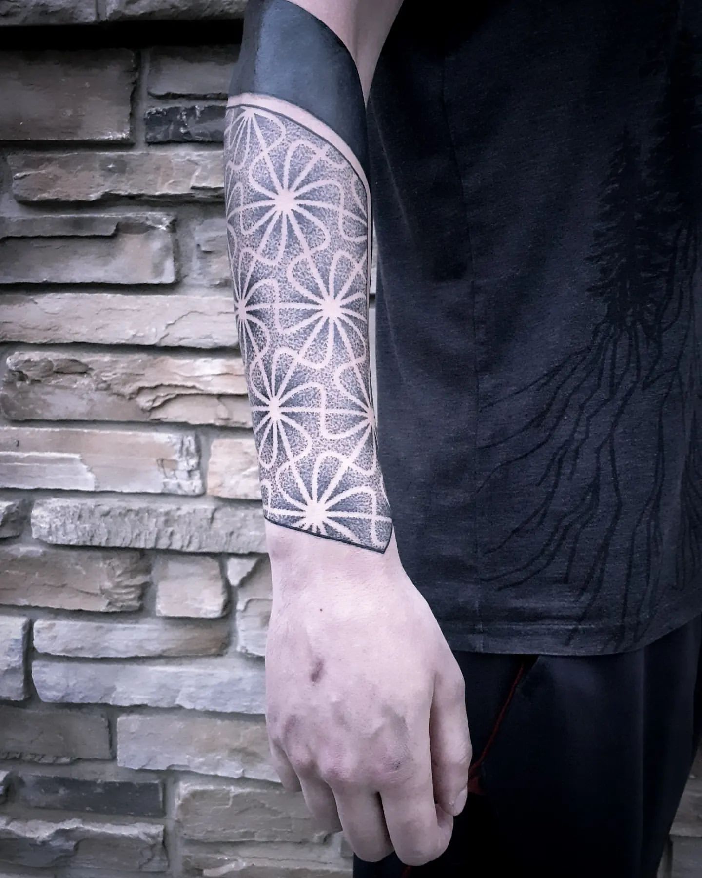 Geometric Dotwork Tattoo by Alex at Black Gold Tattoo Co in Edmonton Alberta Canada
