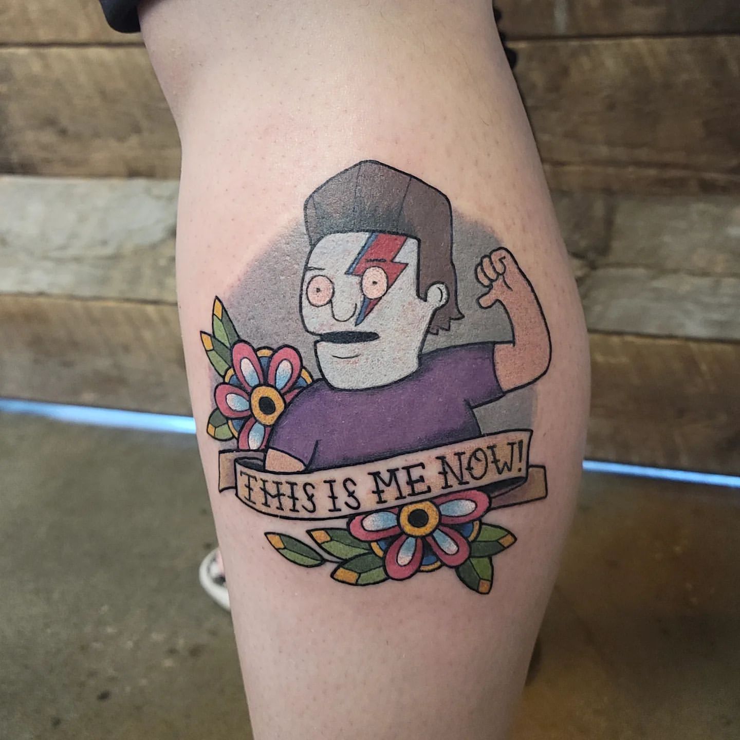 Gene Bobs Burgers Tattoo by Sheila Anderson at Crimson Empire Tattoo in Edmonton Alberta Canada