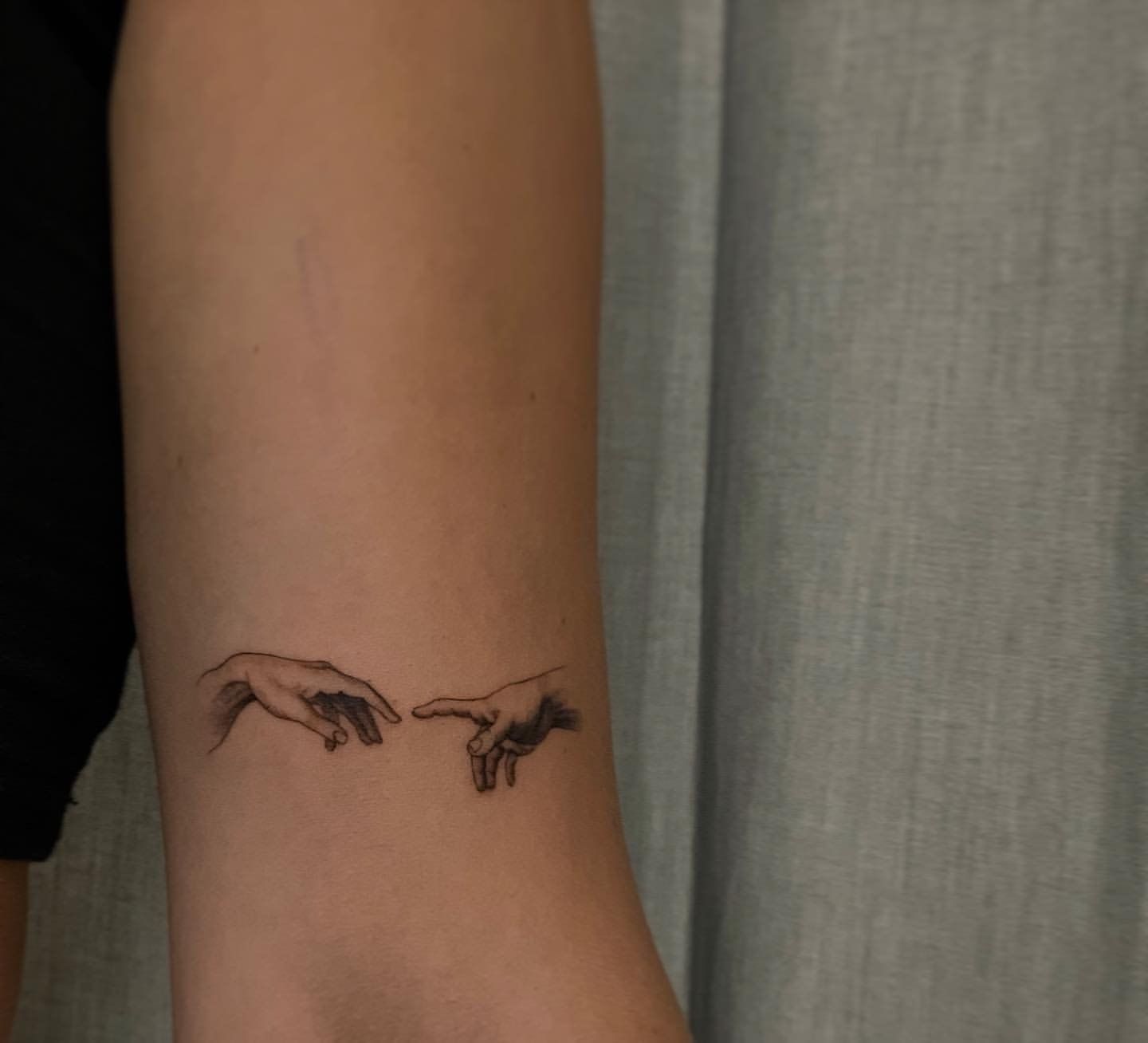 Creation of Adam Tattoo by Anastasiya at Silver Ghost Tattoo in Edmonton Alberta Canada