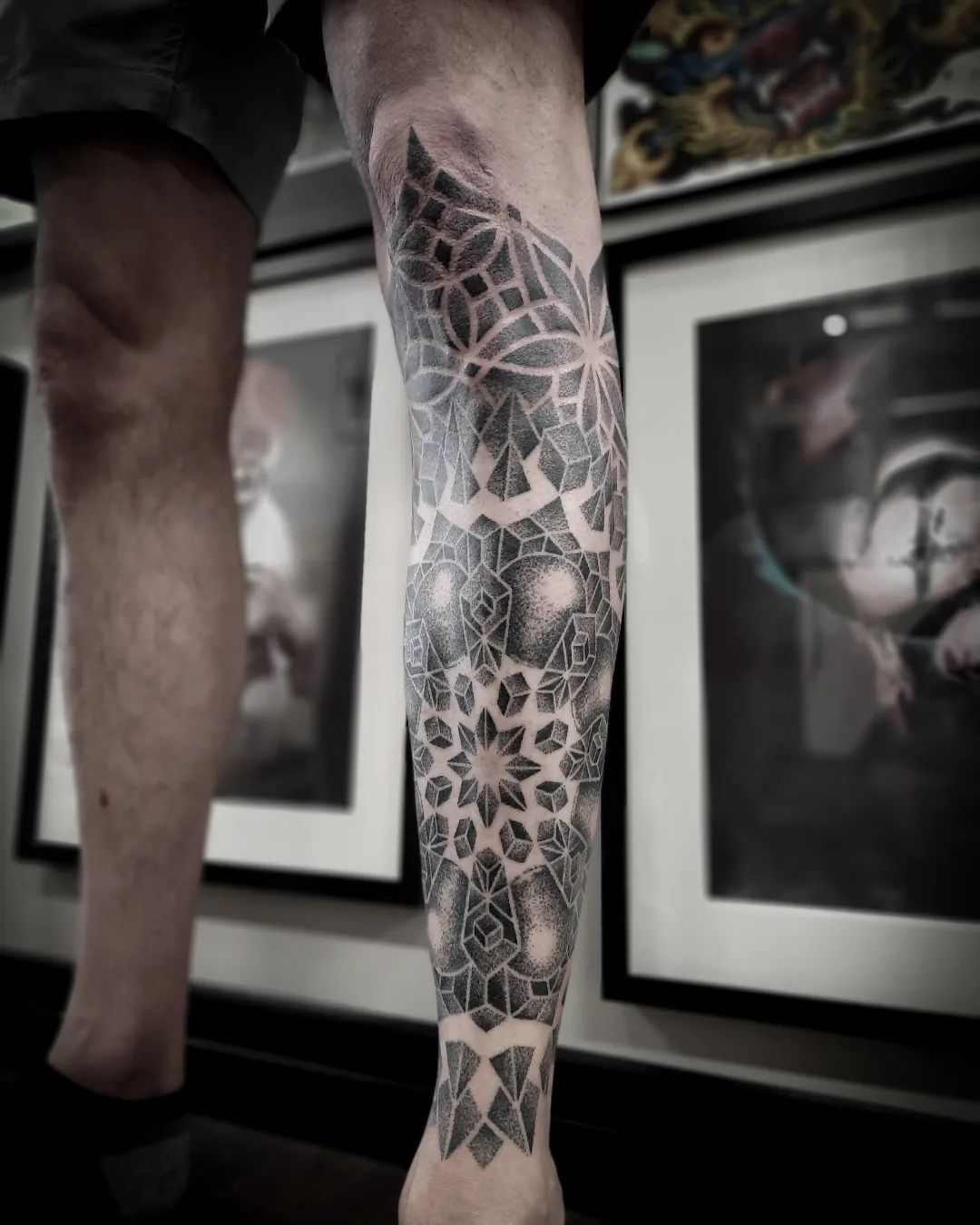 Geometric Dotwork Tattoo by Alex at Black Gold Tattoo Co in Edmonton Alberta Canada