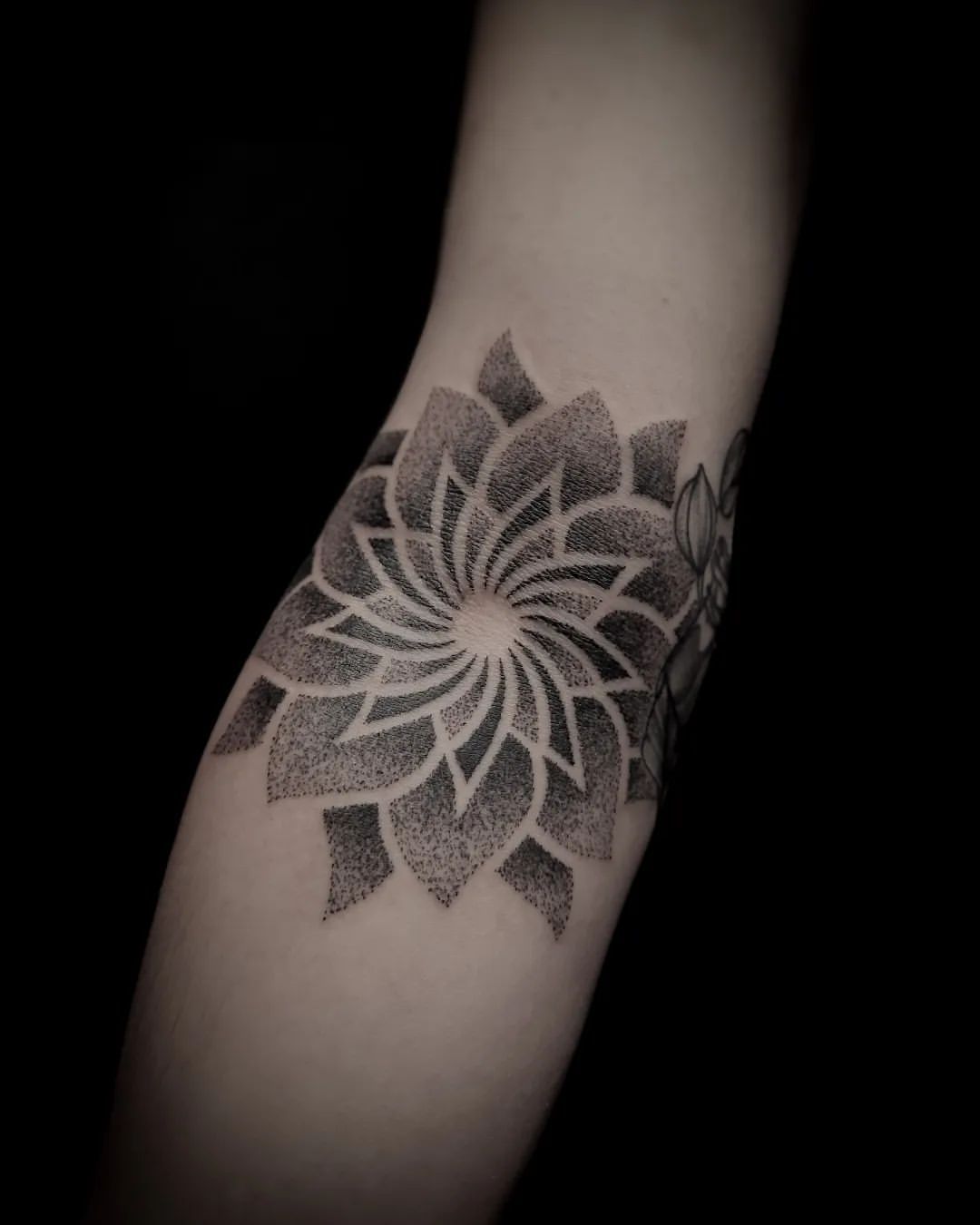 Dotwork Geometric Tattoo by Alex Arnautov at Black Gold Tattoo Co in Edmonton Alberta Canada