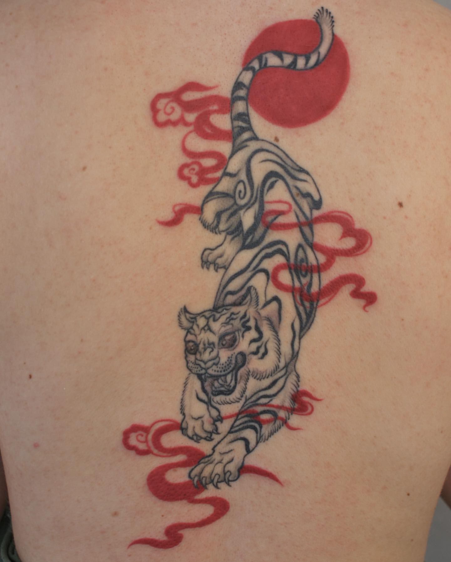 Tiger Tattoo by Liza Kruk at Silver Ghost Tattoo in Edmonton Alberta Canada