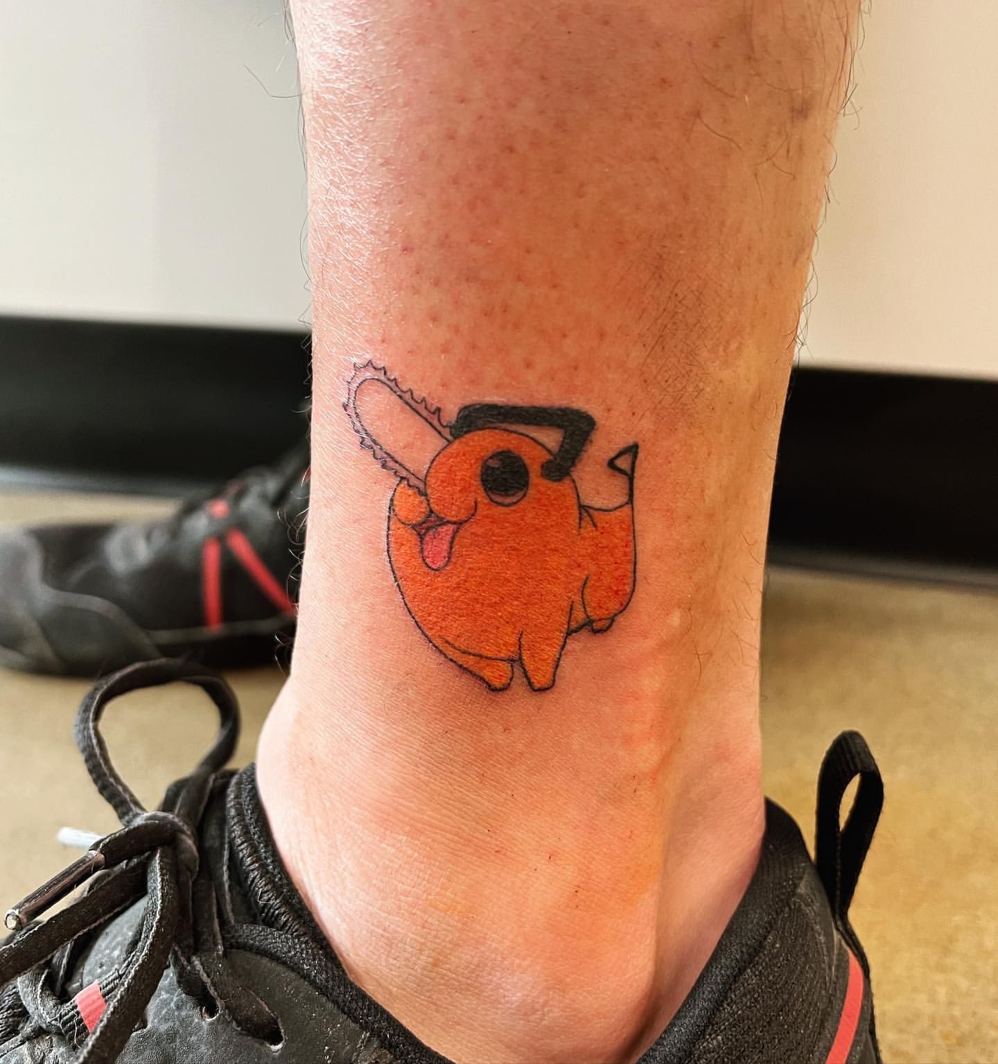 Pochita Tattoo by Vinny Nguyen at Crimson Empire Tattoo in Edmonton Alberta Canada