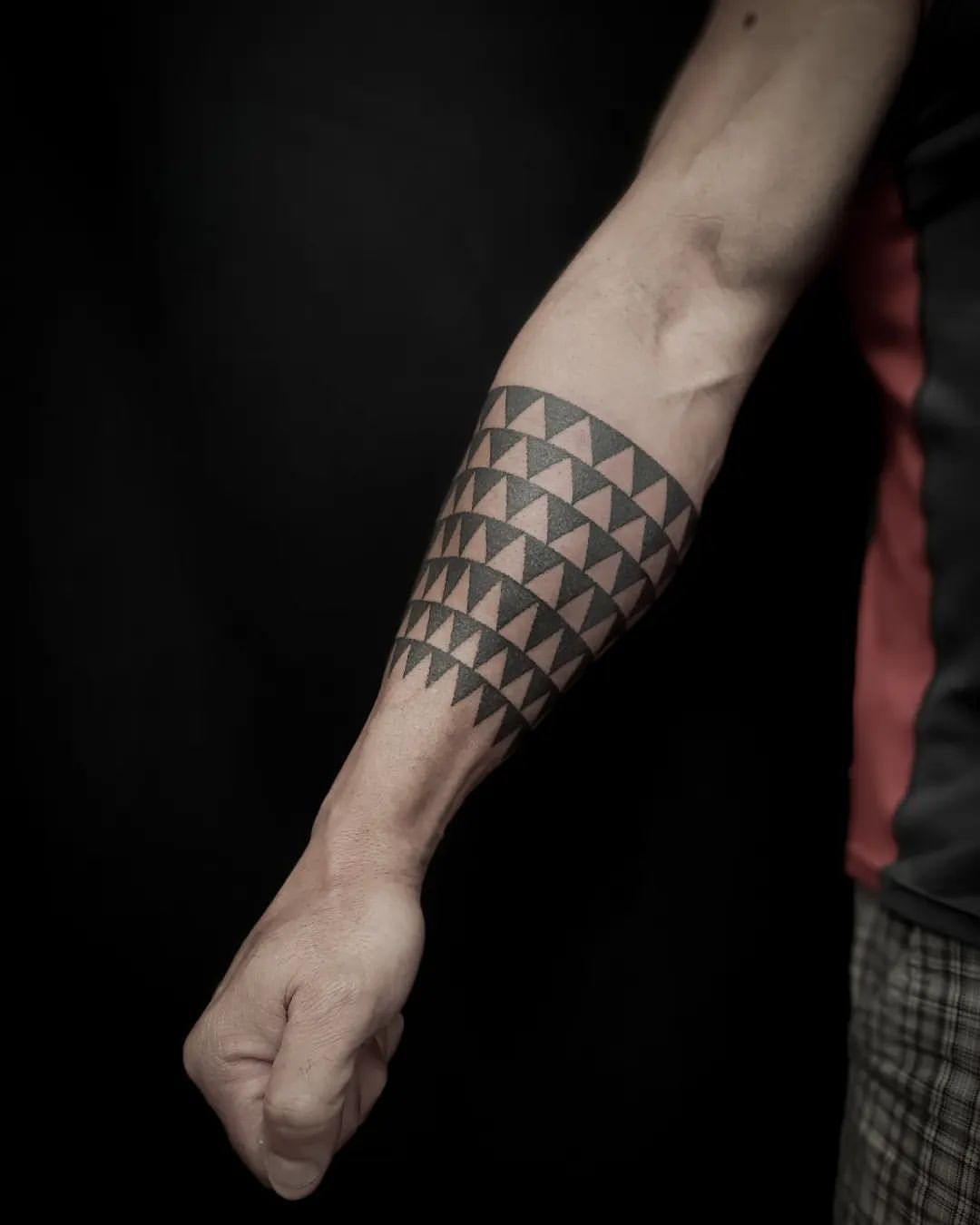 Blackwork Tribal Tattoo by Alex Arnautov at Black Gold Tattoo Co in Edmonton Alberta Canada