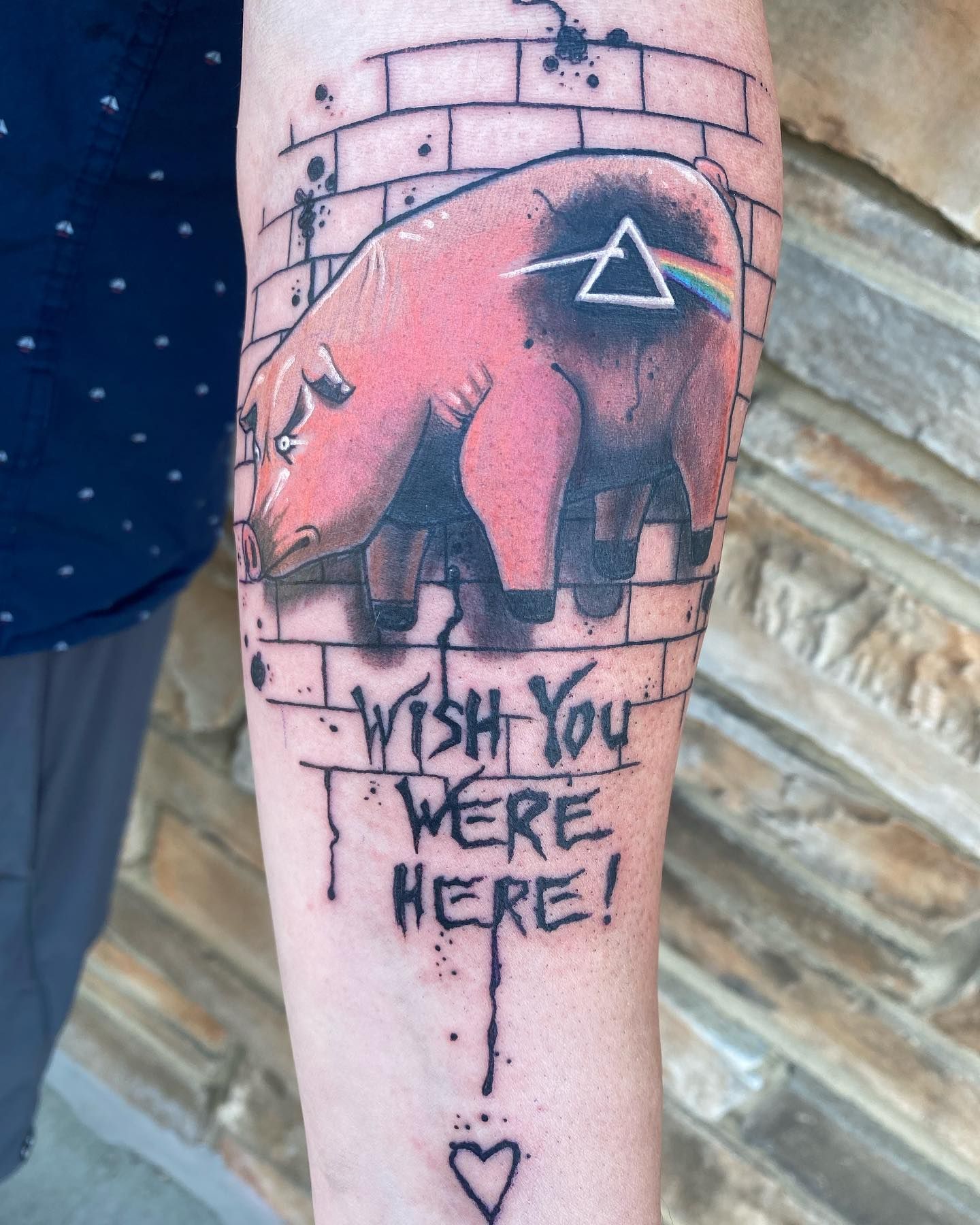 Pink Floyd Tattoo by Chris Labrenz at Black Gold Tattoo Co in Edmonton Alberta Canada