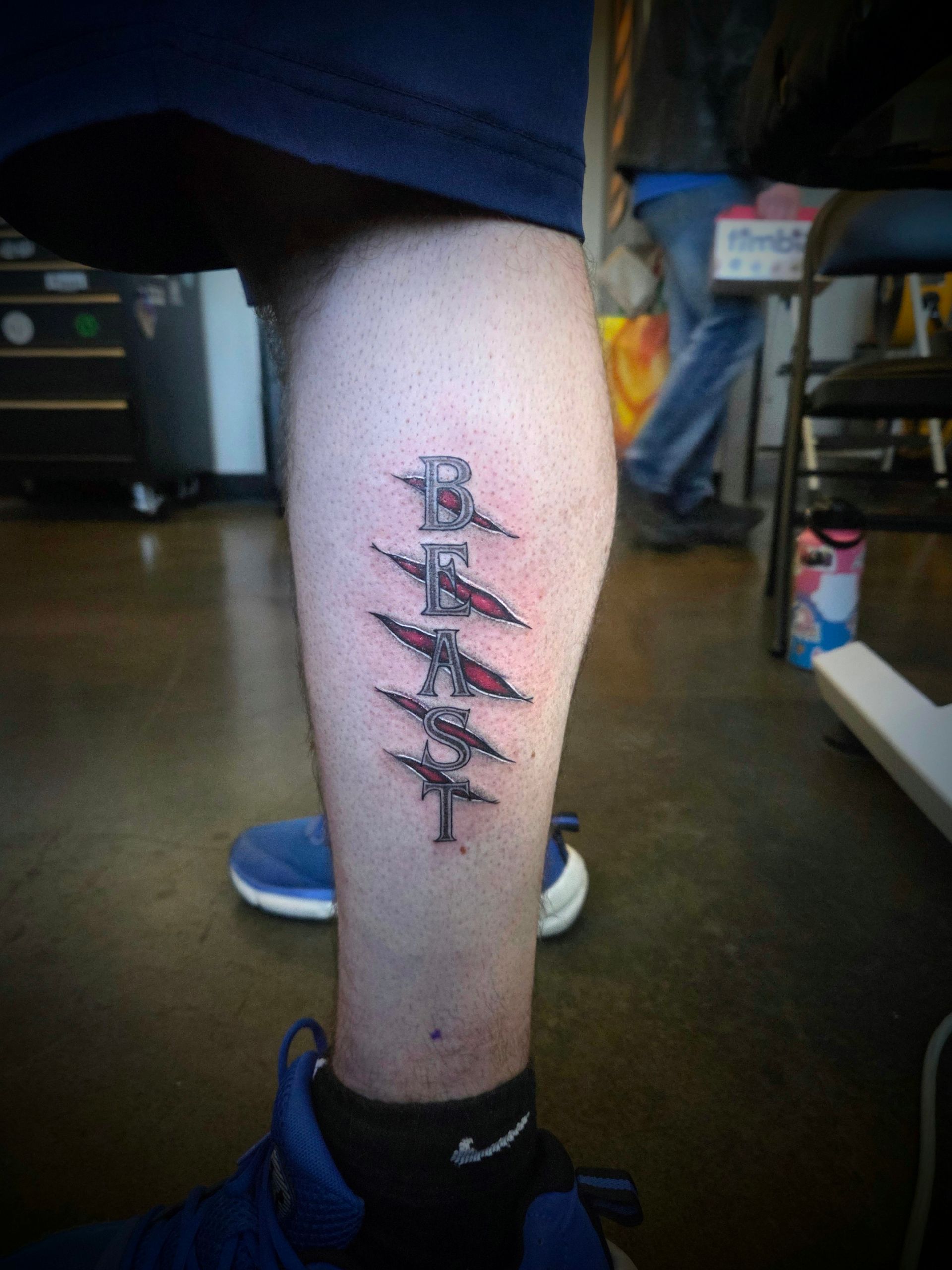 Beast Tattoo by Samantha Hnatiw at Crimson Empire Tattoo in Edmonton Alberta Canada