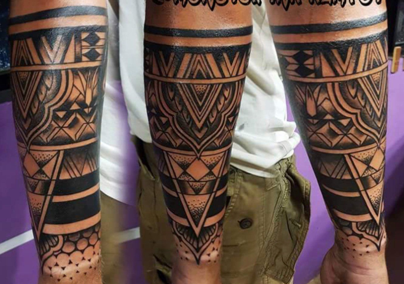 Geometric Tattoo by Amber Strange at Black Gold Tattoo Co in Edmonton Alberta Canada