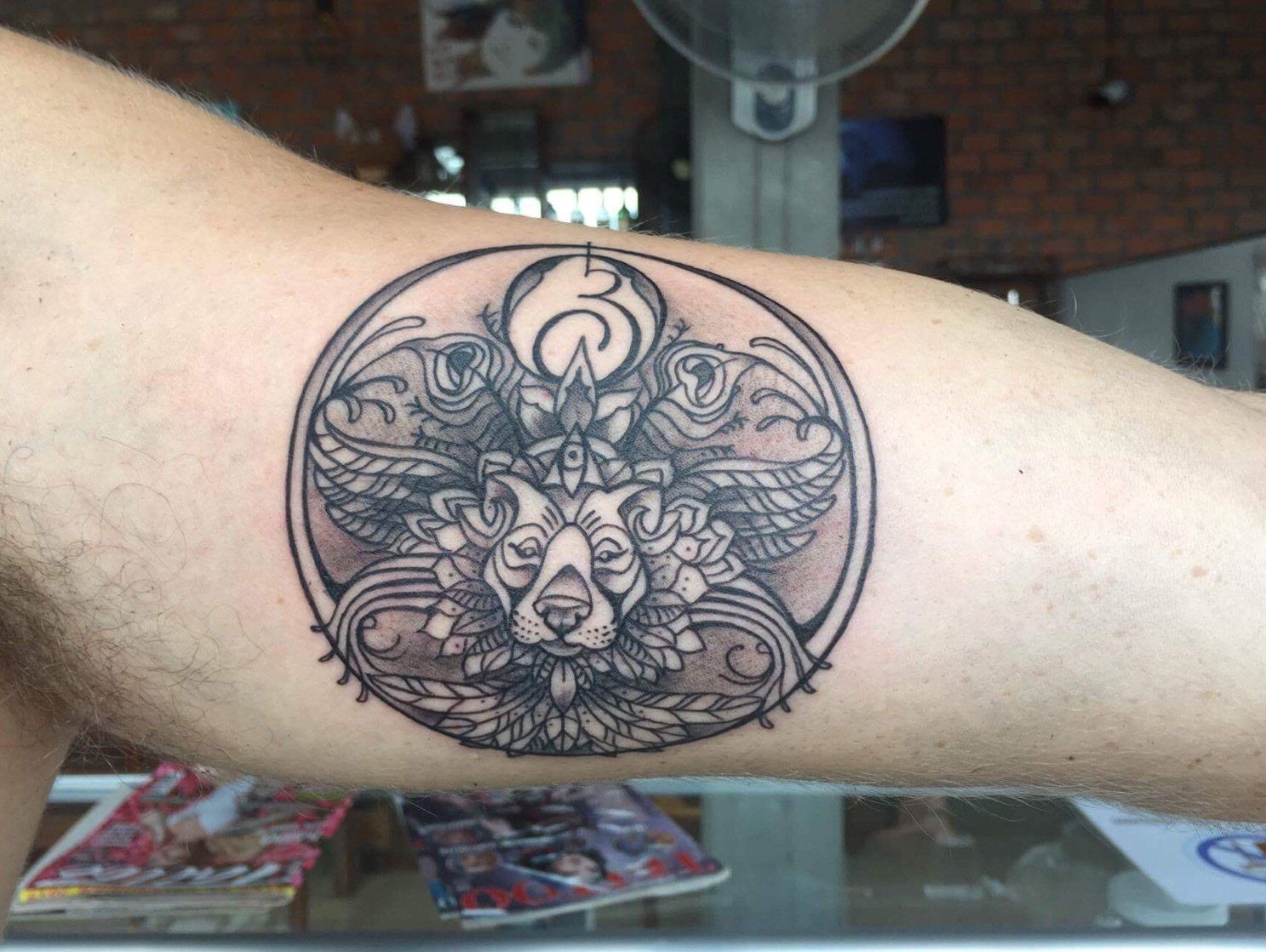 Ornamental Tattoo by Amber Strange at Black Gold Tattoo Co in Edmonton Alberta Canada